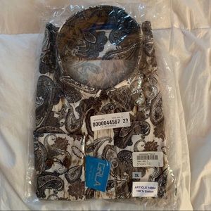 NWT Georg Roth Los Angeles Paisley Shirt